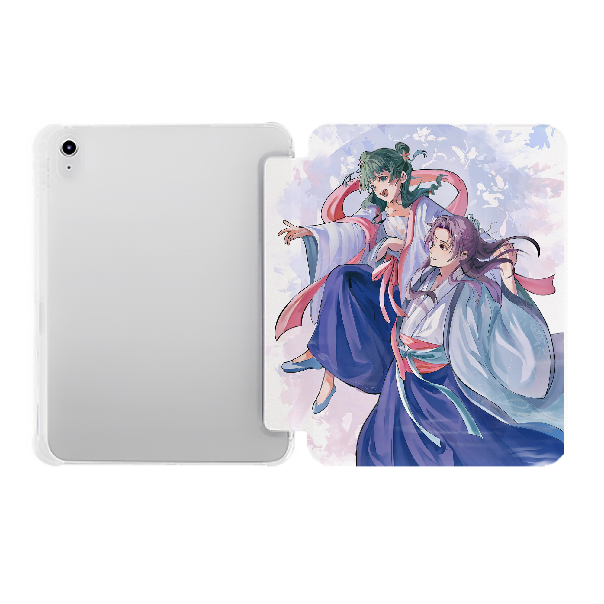（画像用） 薬屋のひとりごと The Apothecary Diaries IPad ケース ペン収納付き 三つ折りスタンド PUレザー×シリコン 対応機種9.5/10.5/10.9インチ